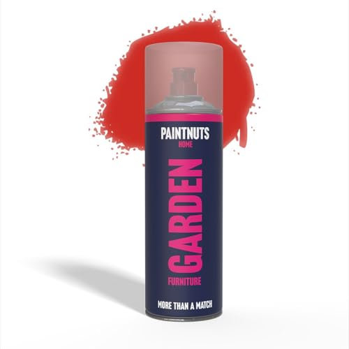 PaintNuts Garden Furniture Paint - RAL-3028 - PURE RED Matt 400ml Spray Can