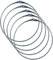 FELGNER 5er Set Warenringe | multifunktionaler Ring mit einem Durchmesser von 90 mm | Stahlring Schlüsselring mit Schnell-Verschluss | Für Bad, Büro, Waren, Kleidung, Dekoration uvm.