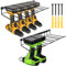 AKOLAFE 2 Pack Drill Holder Wall Mount Power Tool Organiser Storage Rack 4 Drills Garage Tool Organiser Wall Mounted Garage Wall Racks for Workshop and Garage