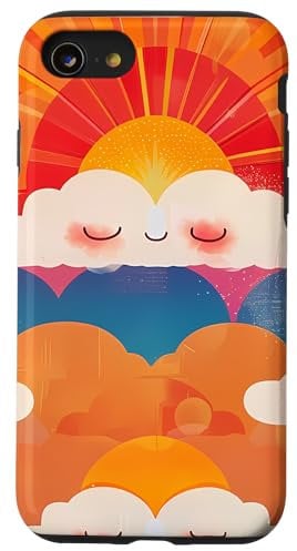 iPhone SE (2020) / 7 / 8 Sunset Kawaii Pattern Print Case