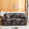 Bishilin Sofabezug 2 Sitzer mit Armlehne, Überzug Sofa Ecksofa Braun Bedruckt mit Bäume Muster 145-185CM Couchbezug Stretch Universal