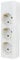 REV Ciabatta multipla senza cavo, 3 prese, max. 3680 W, colore: bianco