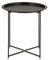 Amago home Beistelltisch Ø 47 H 51 2. Wahl Gartentisch Balkon Tisch Terassentisch schwarz