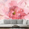 XLMING Handgezeichnete Dreidimensionale Schöne Rosa Blumen 3D Tapete Dekorative Seidenoptik Speisesaal Arbeitszimmer Wohnzimmer Schlafzimmer Sofa TV Wand-250cm×170cm