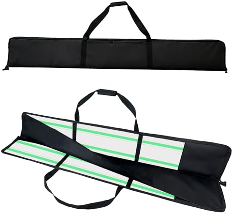 Führungsschiene Tasche 1.6m, für Bis zu 2 Schienen 1100mm/1400mm/1500mm, Plus-Version, ‌Kompatibel mit Bosch, Makita und Festool‌, 600D Oxford Gewebe‌ mit ‌3-Lagen-Dämpfung, Schultergurt‌ und Zubehörf