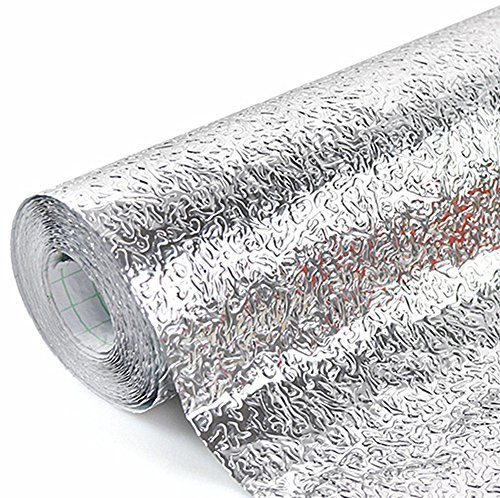 Wandaufkleber aus Aluminiumfolie von WDragon, wasserfest, Anti-Fettbildung, 60,9 x 254 cm Wz-1