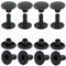 GETMORE Parts Hohlnieten, Einzelkopf, Einzelkopfniete, einseitig verschlossen, zweiteilig, Stahl - ab 100 Stück, schwarz, 12 mm