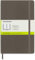 Moleskine Klassisches Notizbuch, Notizbuch mit Weißen Seiten, Weicher Einband und Elastischer Verschluss, Großes Format 13 x 21 cm, Braun, 192 Seiten