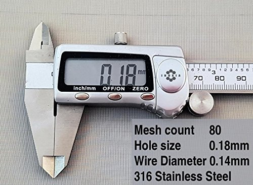 8 Mesh Stainless Steel For Heater Guard, Safety Guard; Size - 30cm x 30cm - By Inoxia