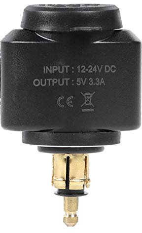 Ahomi Adaptateur Chargeur USB Double Motorcycle 3.1A pour Prise d'alimentation BMW Hella/DIN