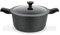 GSW 167840 Easy Click Kochtopf mit Glasdeckel und abnehmbaren Griffen, Aluminium, schwarz - ⌀20 cm
