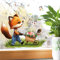 Wandtattoo Loft Fensterbilder Frühling Fuchs und Schubkarre Motiv – A3 Bogen, Wiederverwendbar – Frühlingsdeko Fenster, Frühlingsbild Fenster, Fensterdeko Frühling, Fensterfolie Frühling Selbstklebend