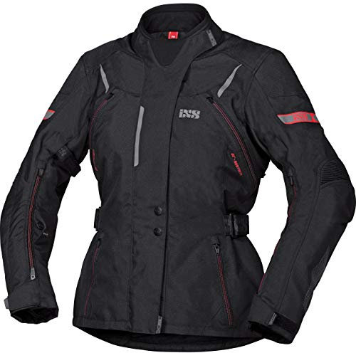 IXS Tour Liz-ST Damen Motorrad Textiljacke, schwarz/rot, L