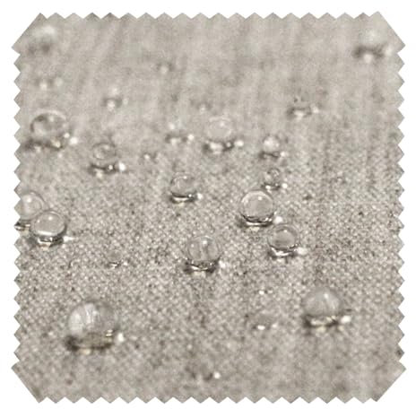 novely® ARAGON WATERPROOF UV+ - Premium Outdoor-Stoff - Lichtechter Möbelstoff - Polsterstoff in Baumwoll-Optik - Markisenstoff - Pflegeleichte Meterware 1lfm (02 Graphit Leinen)