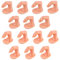 14Pcs Manicure Practice Hands Finger Practice Stand Plastic Fake Fingers Model Nail Training Finger for Acrylic Gel and Nail Art