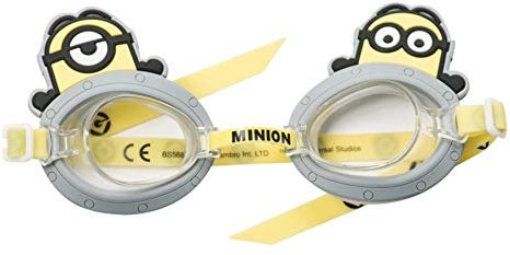 Lizenzierte Schwimmbrille für Kinder, 1 Stück, weiche Silikon-Schwimmmaske, kein Auslaufen, Anti-Beschlag-Gläser, Schwimmhilfe für Kinder ab 3 Jahren (3D-Schwimmbrille)