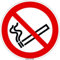 Brandengel® Hochwertiges Schild Rauchen Verboten Symbol Schild Folie selbstklebend 200 x 200 mm + UV Schutz Warnzeichen auch f.Außen Verbotszeichen Rauchen Nicht erlaub Zigaretten nicht ISO 7010 /P002