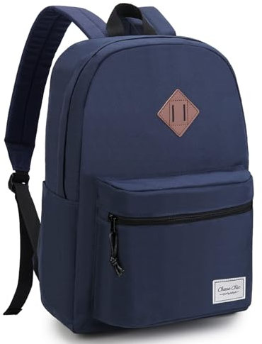 Chase Chic Rucksack Herren,Leichte Schulrucksack Jungen Mädchen,Wasserdichter Tagesrucksack mit 15.6 Laptopfach,Backpack für College Reisen Arbeitstasche,Blau