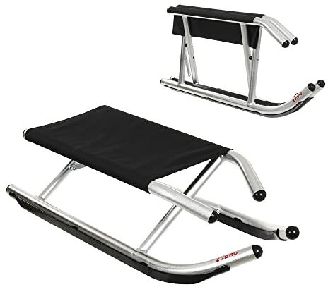 Schlitten Kinder Klappbar Schlitten Aluminium Klappschlitten Sleigh Kinder Schlitten bis 80 kg Schlitten ab 5 Jahre Winter Spiele Outdoor Spaß Schnee Schlitten