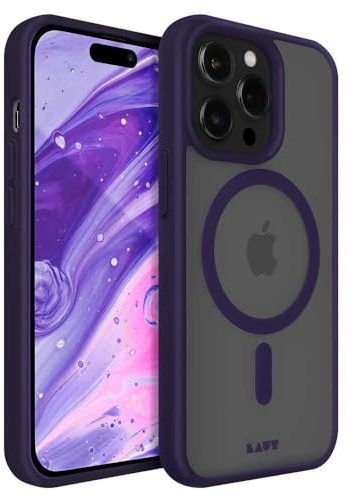LAUT - HUEX Protect Hülle kompatibel mit MagSafe-Zubehör für iPhone 14 Pro Max (6.7) - Dark Purple