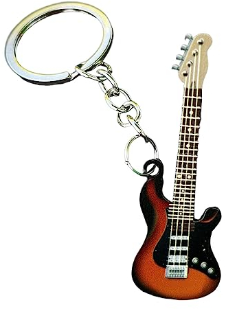 Schlüsselanhänger Gitarre | Edelstahl Musik Schlüsselanhänger Rucksack Dekoration | Musik Schlüsselanhänger Gitarre Ornament Instrument Schlüsselanhänger Mini für Gitarrenspieler Jungen Mädchen Mumiao