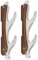 SEEMINESALE 2-Tier Wandhalterung Schwerthalter,Acryl Waffenständer für Samuraischwert,Tanto,langes Schwert,Rapier,Cosplay Klinge,Lichtschwertmodische und robuste Schwerthalterung(Braun)