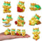 JAHEMU Mini Dragon Figuren Drachen Kuchen Deko Geschenke für Jungen Mädchen Kindergeburtstag 7 Stück