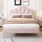 Moimhear Letto imbottito, letto 140 x 200 cm, letto matrimoniale con rete a doghe, per adulti e ragazzi (rosa # (140 x 200 cm)