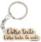 Porte clé personnalisé en bois, avec prénom ou texte, idée cadeau maman papa mamie papi grand père maitressse parrain marraine (1 porte clé)