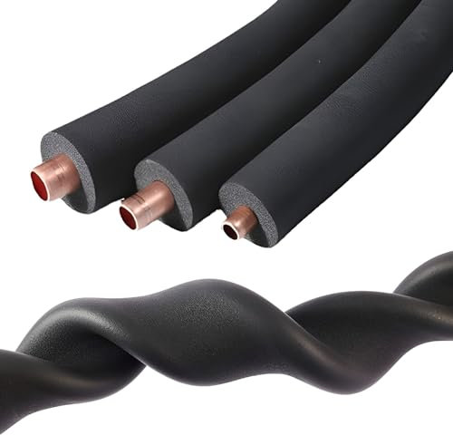 Pipe Insulation Lagging Wrap - Waterproof Fireproof - Pipe Insulation Lagging - Easy to Install - Foam Tubing for Outside Water Pipe Insulation Antifreeze(6mm*15mm*2m)