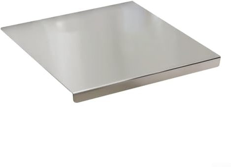 Tabla de cortar, tabla de cortar de acero inoxidable, 40 x 30 cm, tabla de cortar para encimera de cocina para carne, verduras, queso
