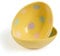 Set Of 2 Happy Easter Decoration Melamine Egg Shaped Bowl (Yellow)