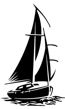 SANTPOT 15CM Meer Segeln Yacht Boot Wellen Auto Aufkleber Körper Fenster Stoßstange Windschutzscheibe Dekoration Vinyl Zubehör Auto Liefert