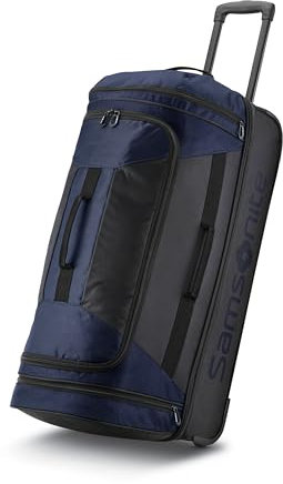 Samsonite Andante Reisetasche mit 2 Rollen, Marineblau/Schwarz, 22-Inch, Andante Reisetasche mit 2 Rollen