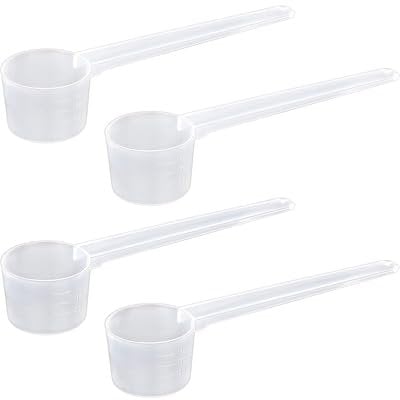 KGDUYC 4 Piezas Plastico Cuchara Dosificadora Cuchara Medidora Gramos 5 Gramos Scoop Proteina Mini Protein Scooper Medidor Gramos Polvo Cucharas Medidoras Transparente con Escala de 2g,3g,4g