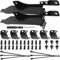 Xiatiaosann Dual Fan Mount Rack PCI Slot Bracket Kit, 12cm PC Fan Computer Radiator DIY Bracket Tool for GPU, with PWM Fan Splitter Cable, Cable Ties, Screws