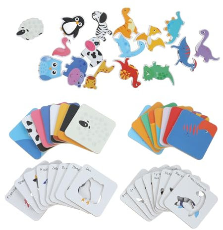 Yardwe 1 Satz Passende Rätsel Passendes Puzzle Tiere Rätseln Bildungsrätsel Puzzlespielzeug Rätsel Für Puzzle- Für Rätsel Für Kleinkinder Papier