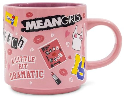Mean Girls Icons Pink Ceramic Mug | Holds 13 Ounces