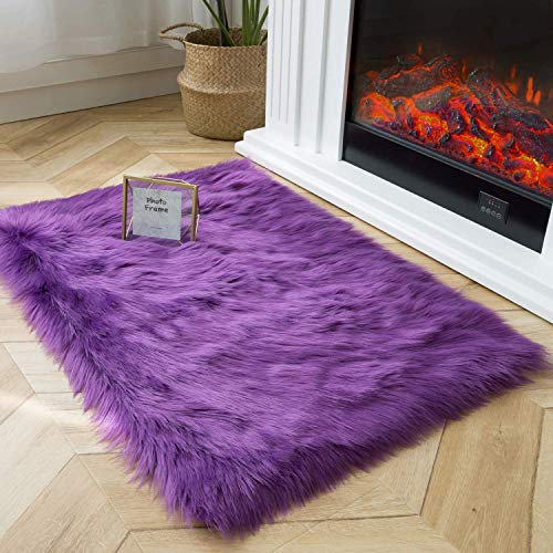 Yogamatte aus Lammfell, 160 x 170 cm, weiches rutschfestes Kissen für Sofa und Stuhl, gemütliche Schafwolle für Komfort und Unterstützung, ideal für Yoga und Heimdekoration