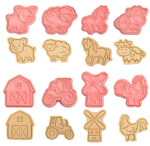 8 Pezzi 3D Formine Per Biscotti Stampi Per Biscotti Tagliabiscotti Per Decorare Biscotto, Dolci, Torta, Pasticceria