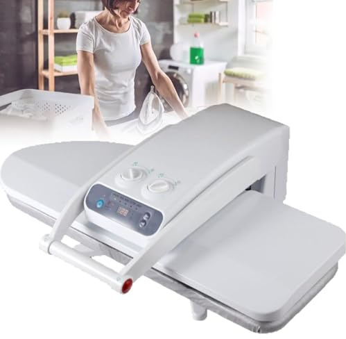 ZenSeFarin Large Steam Iron Press with Stand,Steam Press 800 * 310mm/650 x 240 mm Area 50Kg Pressure,Different Fabric Temperature Control Table Iron Press for Home Business 1800W-withoutbracket