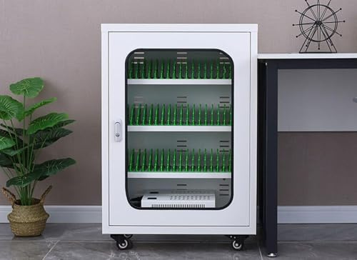 Multi-Device Charging Station with Secure Storage Cabinet