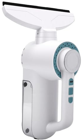 Zhjvihx Lavavetri Aspirapolvere per Finestre, Lavavetri Elettrico Senza Fili con Batteria da 3000 MAh e Motore da 20000 Giri/min per Vetro, Piastrelle, Specchi, Pulizia Dell'Auto e della