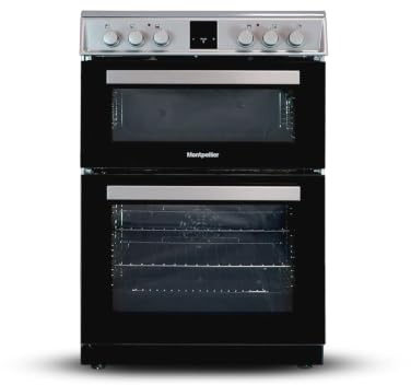 Montpellier MDOI60FS - Silver 60cm Induction Cooker - Dual Oven - A/A Energy
