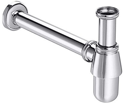Chrome Bottle Trap Basin Waste Bathroom Sink Pipe Adjustable Height & Outlet