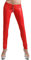 Miss Noir Damen Sexy Leggings im Wetlook Clubwear mit Zwei Wege Reißverschluss, Rot, L/XL