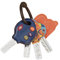 B. toys- LucKeys - Azul- Llaves de coche de juguete - Llavero con luces y sonidos - Juguete interactivo para bebés - Llaves de juguete para bebés y niños pequeños - 10 meses o más