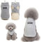 Tineer Pet Doggy Winter Lamm Kaschmir Mantel Warme Outdoor Fleece Hundefleece Futter Pullover Jacke Weste für kleine mittelgroße Hunde (XL, Grau)