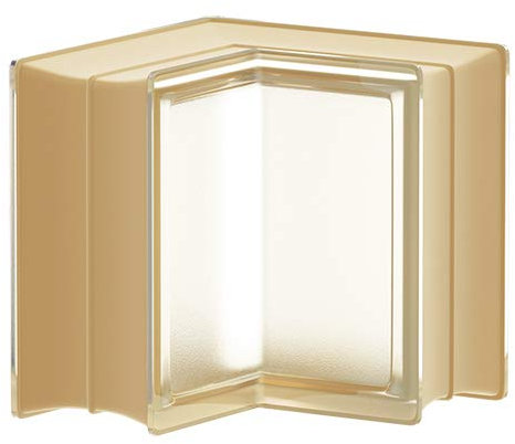 Vitroland 607029 Bloc en verre, jaune