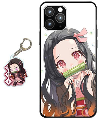 Staremeplz Compatible with iPhone 12 Pro Max Case Anime Design [With Figure Keychain], Soft Silicone Flexible TPU Animation Phone Case for iPhone 12 Pro Max